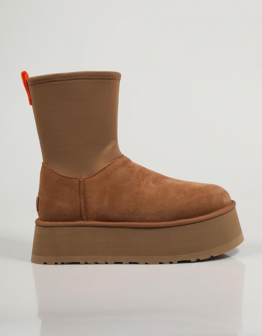 BOTINES UGG W CLASSIC DIPPER en color Cuero