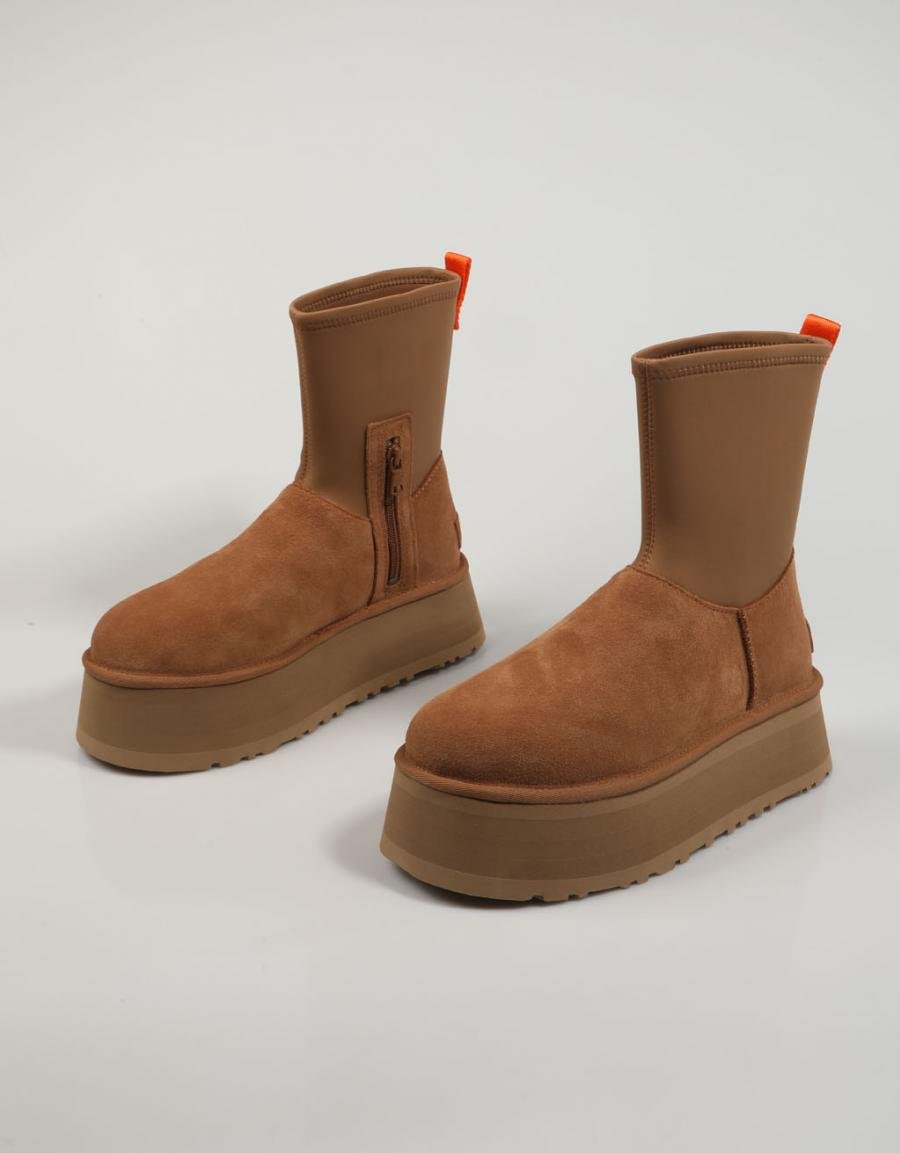 BOTINES UGG W CLASSIC DIPPER en color Cuero