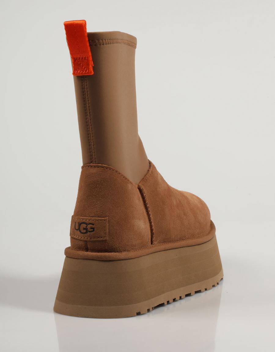 BOTINES UGG W CLASSIC DIPPER en color Cuero