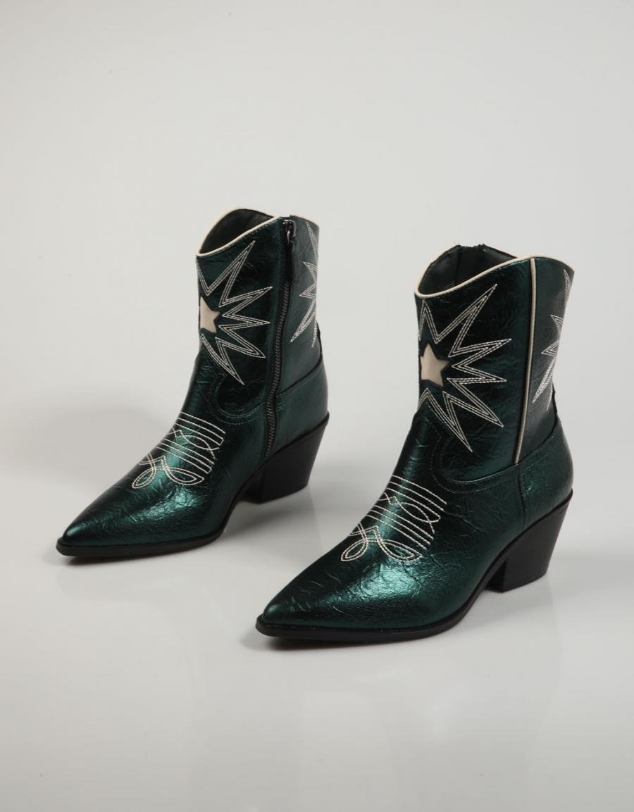 BOTINES LA STRADA 2203459 en color Verde