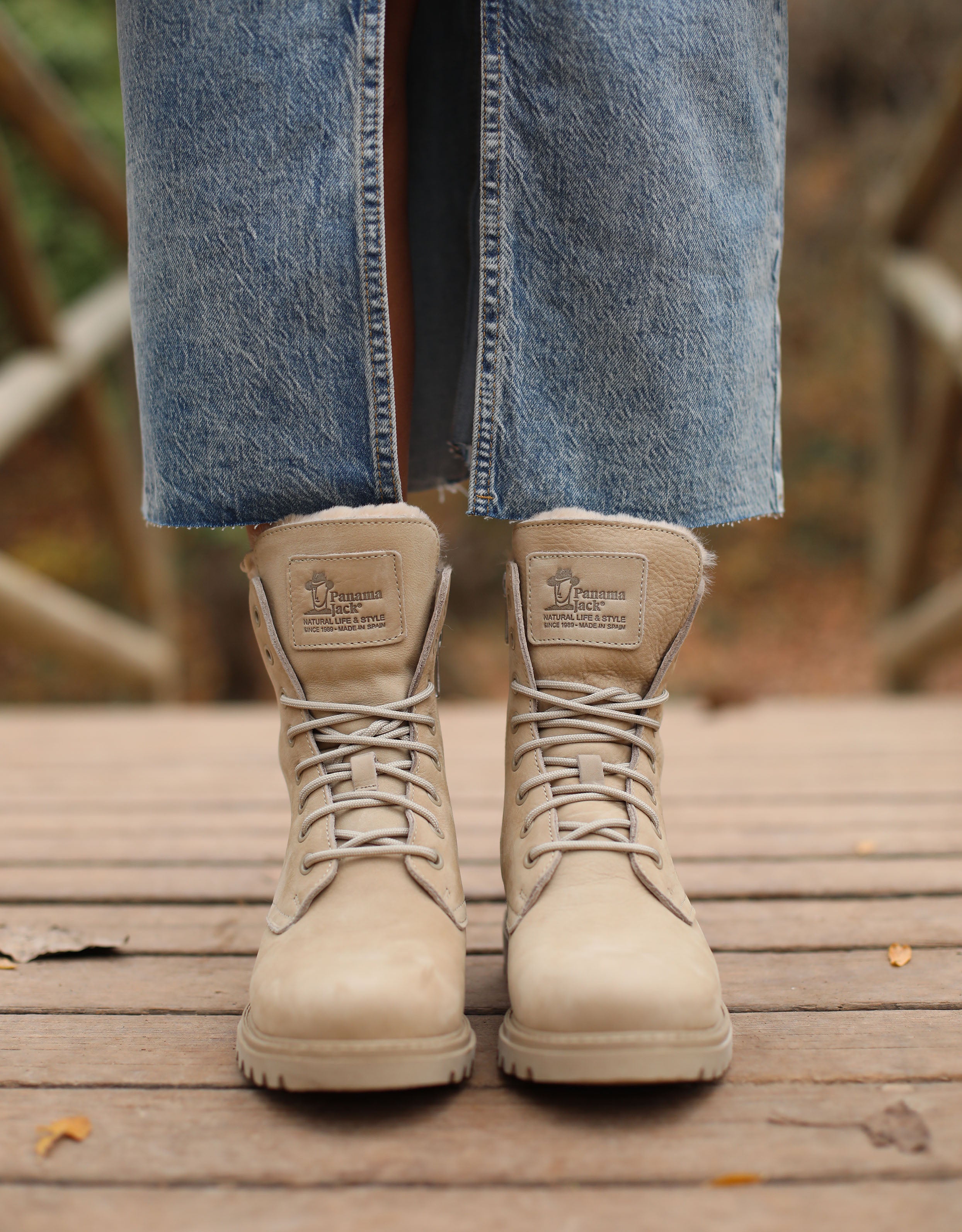 BOTINES PANAMA JACK FRISIA en color Beige