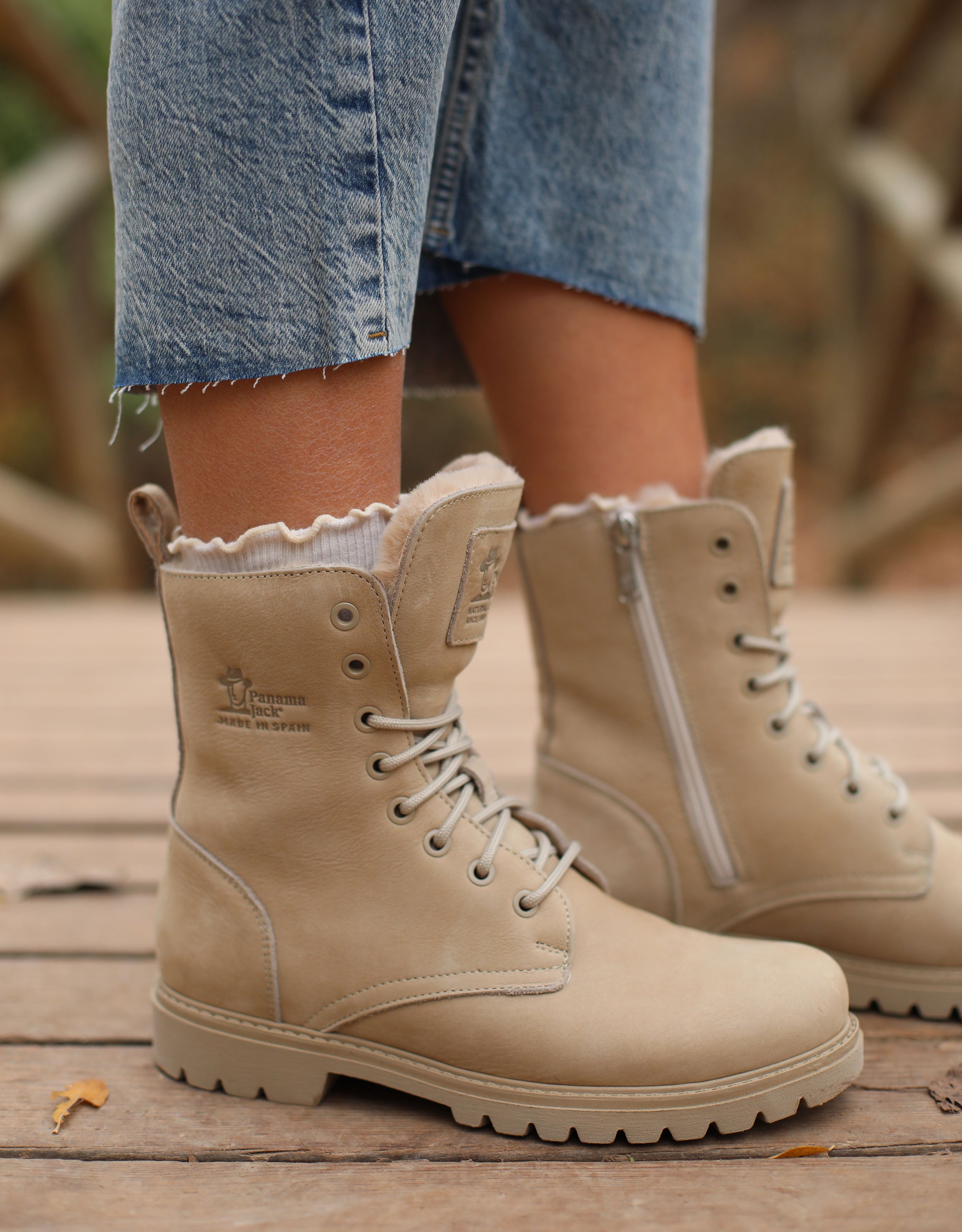 BOTINES PANAMA JACK FRISIA en color Beige