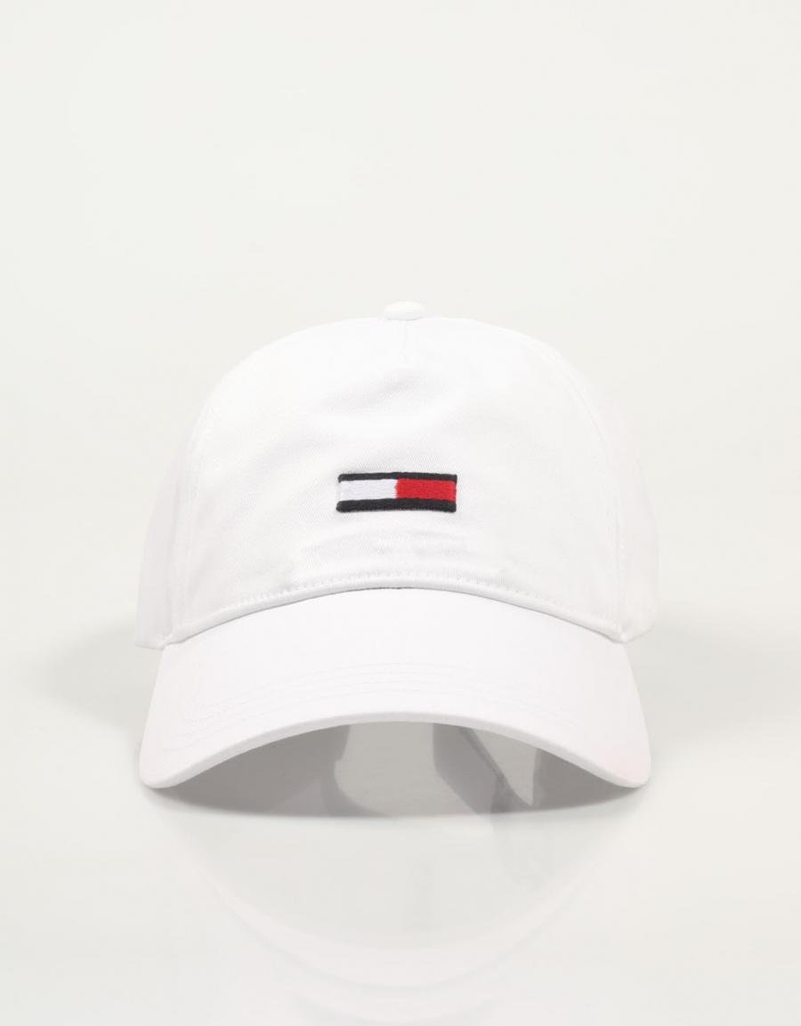 GORRA TOMMY HILFIGER TJM ELONGATED FLAG CAP en color Blanco