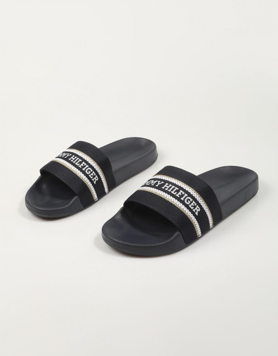 CHANCLAS TOMMY HILFIGER HILFIGER en color Negro