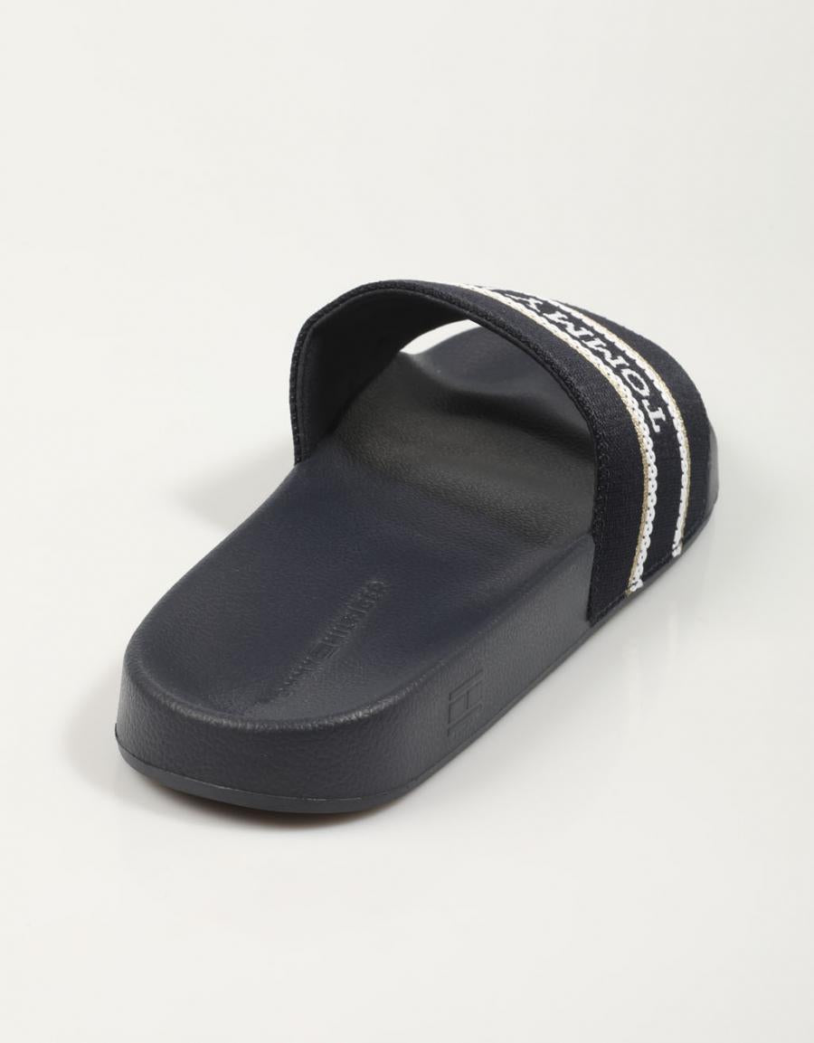 CHANCLAS TOMMY HILFIGER HILFIGER en color Negro