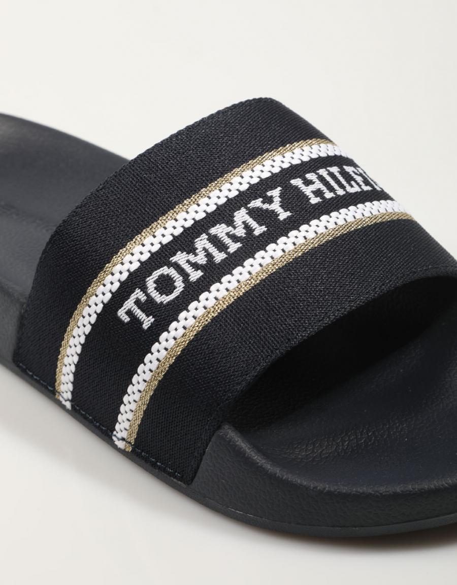 CHANCLAS TOMMY HILFIGER HILFIGER en color Negro