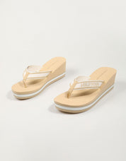 CHANCLAS TOMMY HILFIGER HILFIGER en color Beige