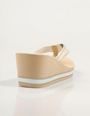 CHANCLAS TOMMY HILFIGER HILFIGER en color Beige