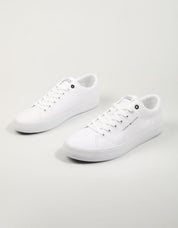 ZAPATILLAS TOMMY HILFIGER TH HI VULC LOW CANVAS en color Blanco