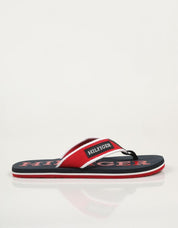 Tommy Hilfiger Patch Hilfiger Beach Sandalo Flip Flip in rosso