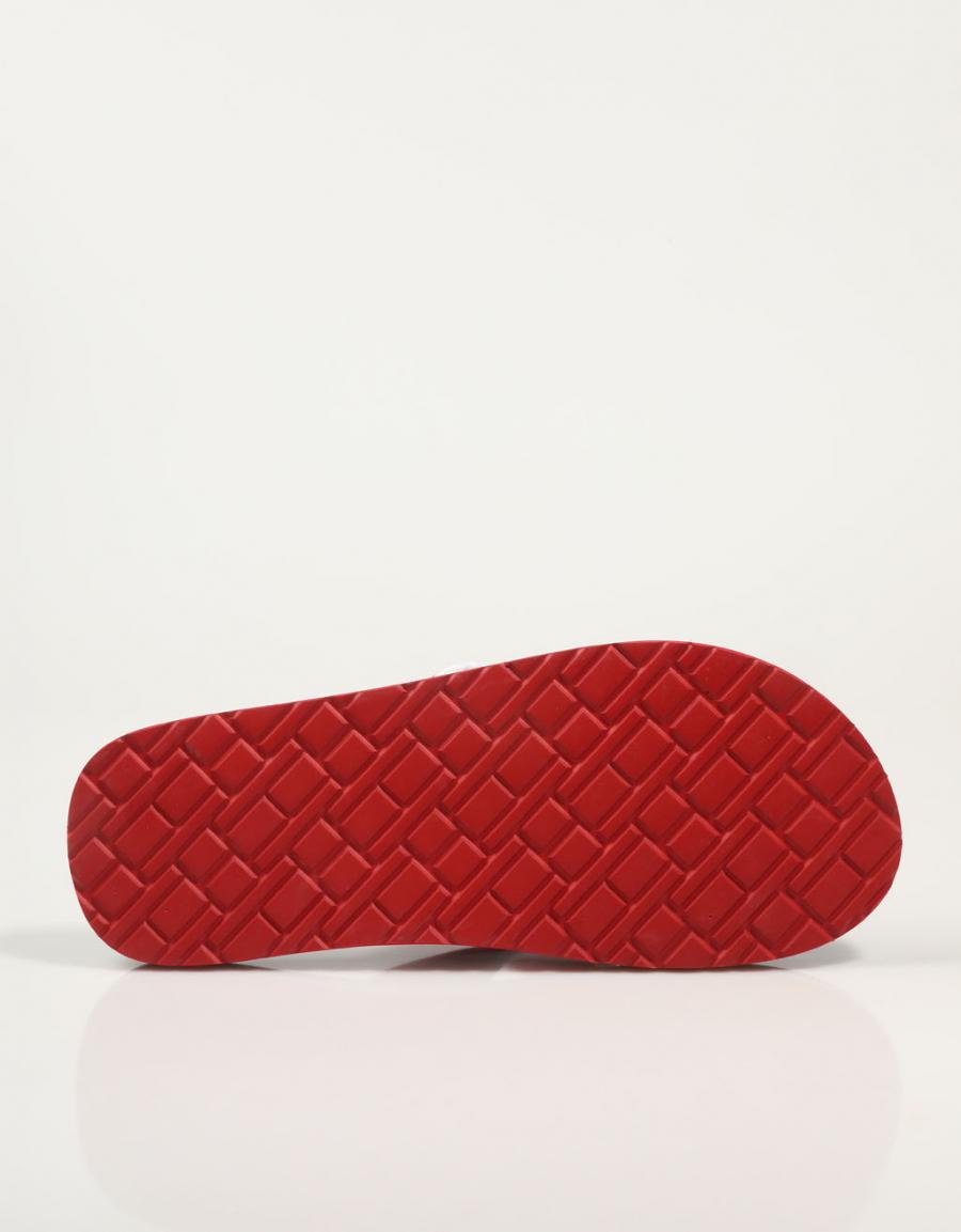Tommy Hilfiger Patch Hilfiger Beach Sandalo Flip Flip in rosso