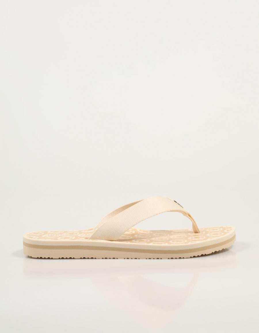 Chanclas Tommy Hilfiger the emblem Beach Sandal en Color Beige