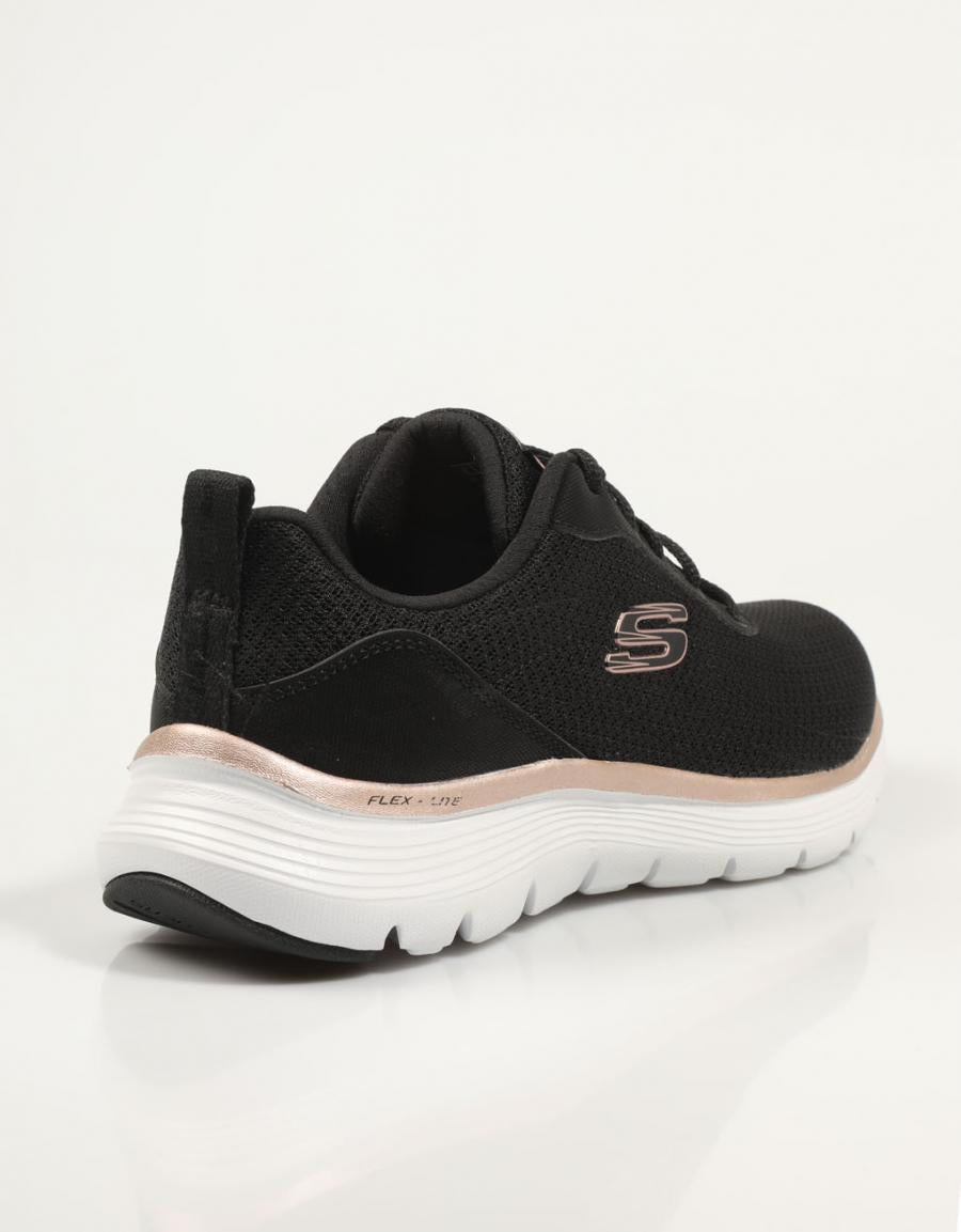 ZAPATILLAS SKECHERS FLEX en color Negro