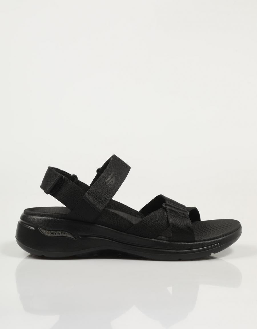 SANDALIAS SKECHERS GO WALK en color Negro