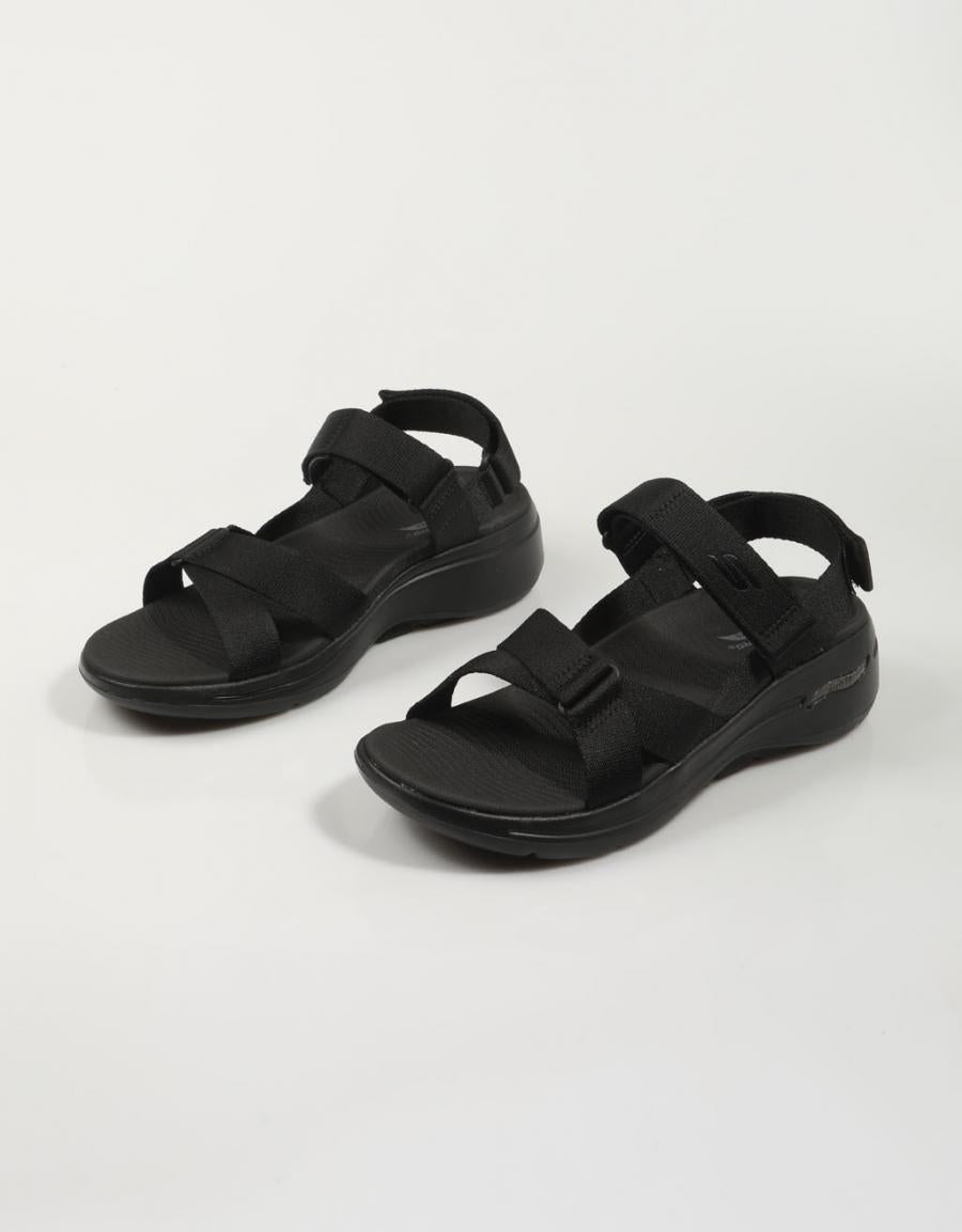 SANDALIAS SKECHERS GO WALK en color Negro