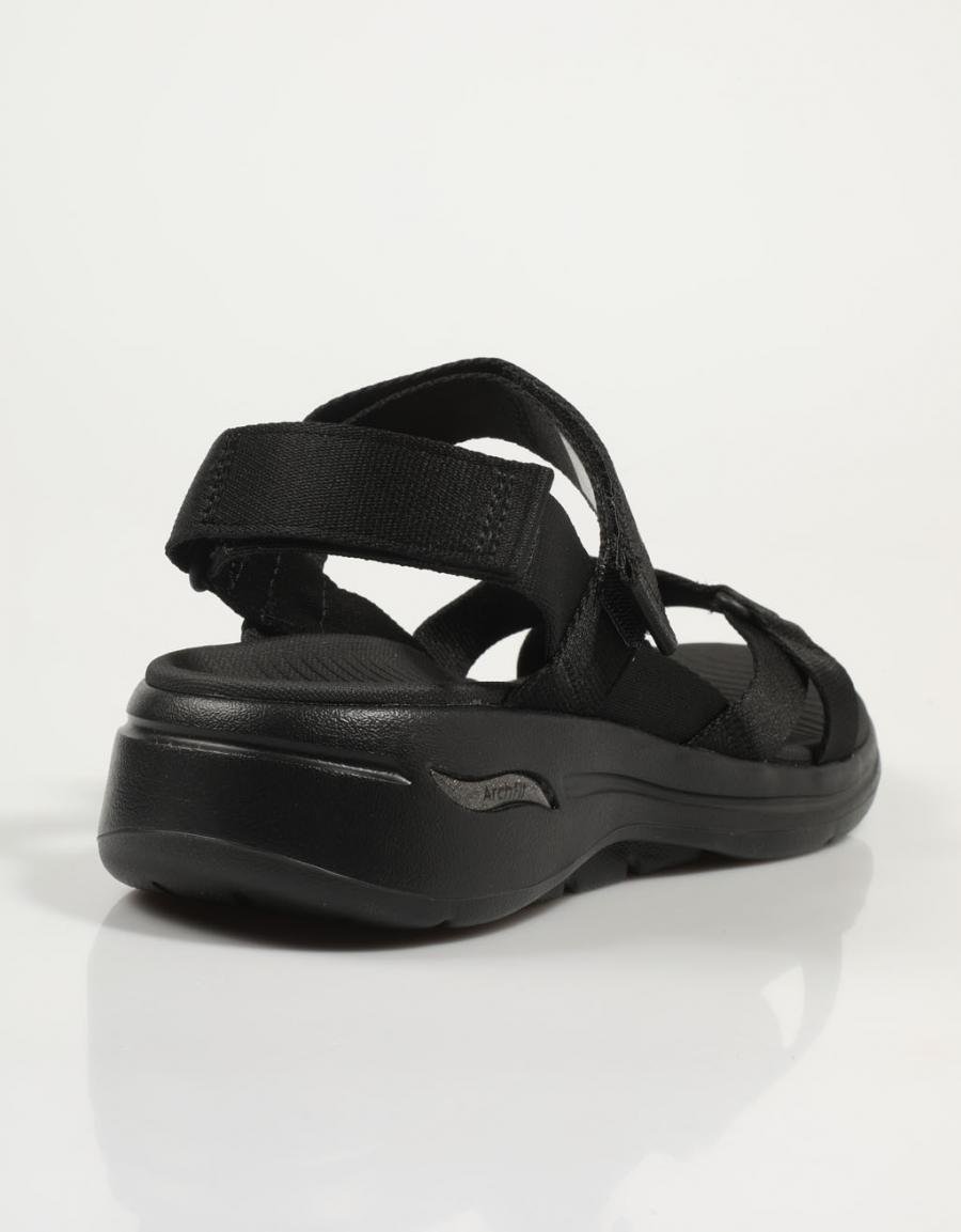 SANDALIAS SKECHERS GO WALK en color Negro