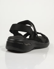 SANDALIAS SKECHERS GO WALK en color Negro