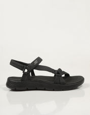 Skechers gehen gehen flex sandale sublime sandalen in schwarz