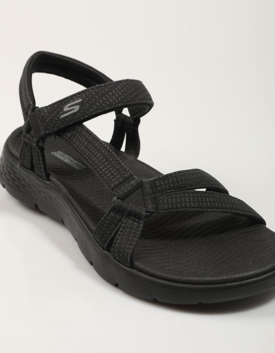 Skechers gehen gehen flex sandale sublime sandalen in schwarz