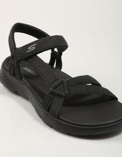 Skechers gehen gehen flex sandale sublime sandalen in schwarz