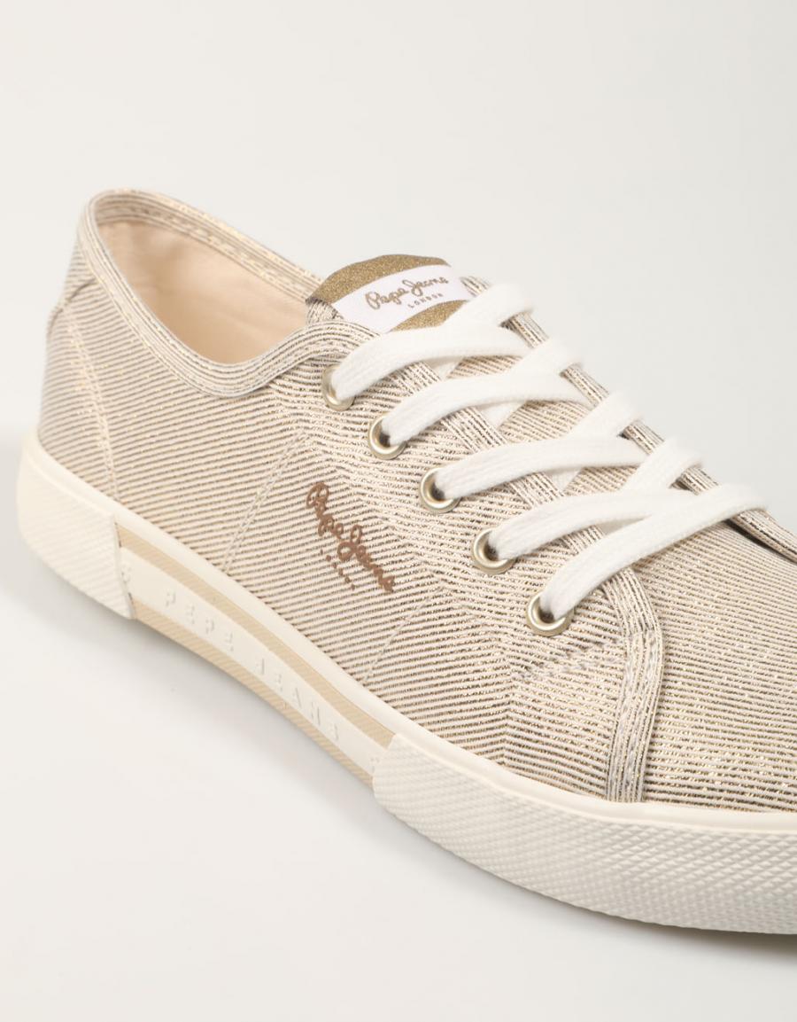 ZAPATILLAS PEPE JEANS BRADY PARTY W - PLS31439 en color Oro