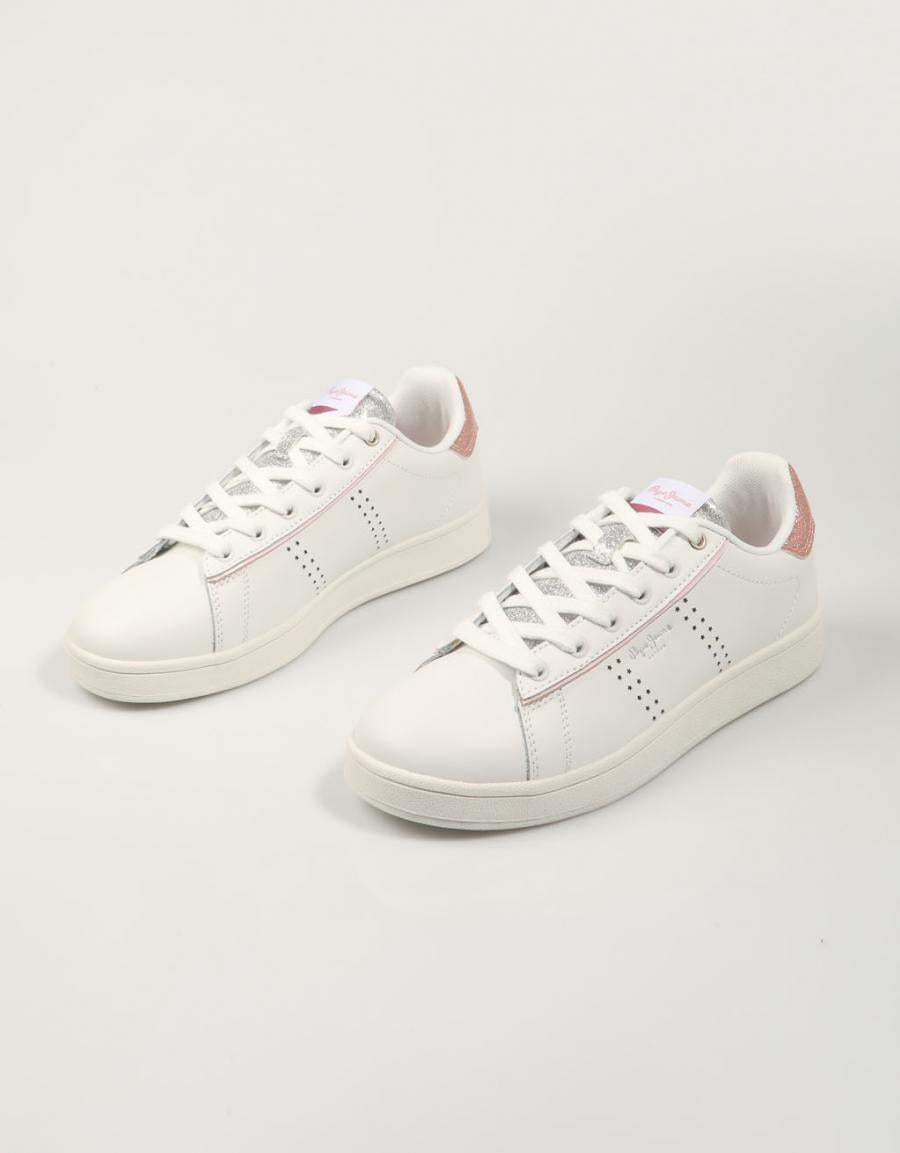 ZAPATILLAS PEPE JEANS PLAYER NIGHT G - PGS30600 en color Blanco