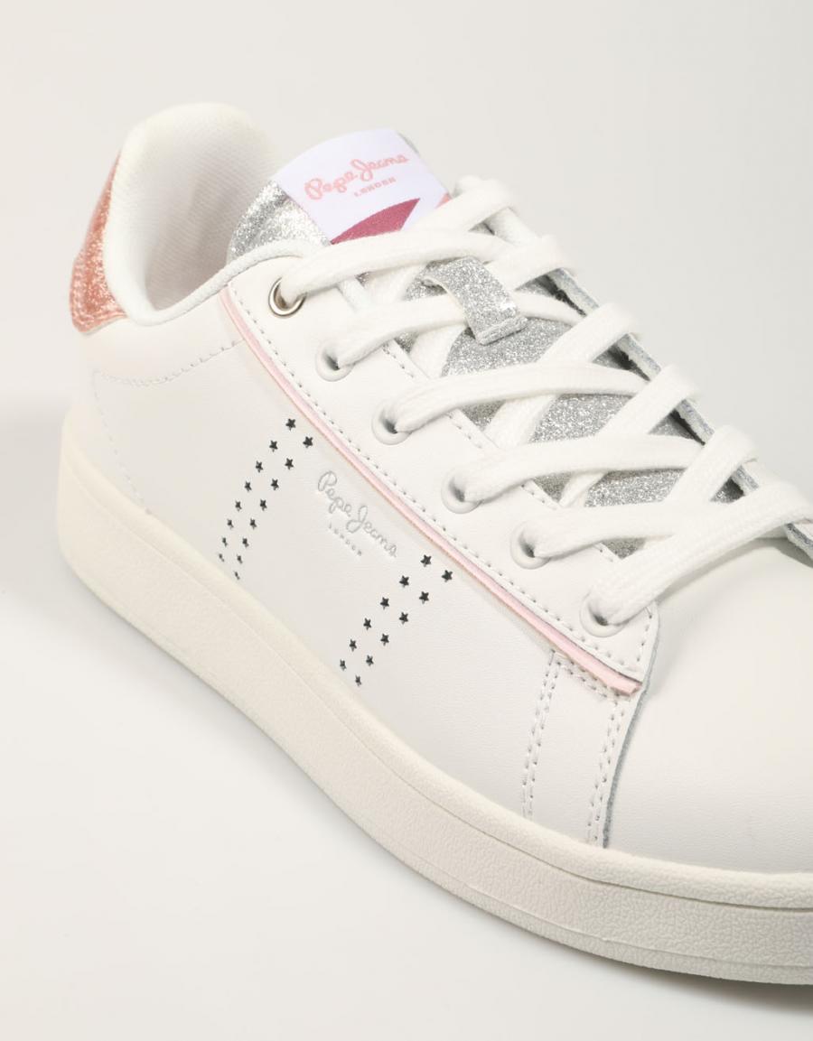 ZAPATILLAS PEPE JEANS PLAYER NIGHT G - PGS30600 en color Blanco