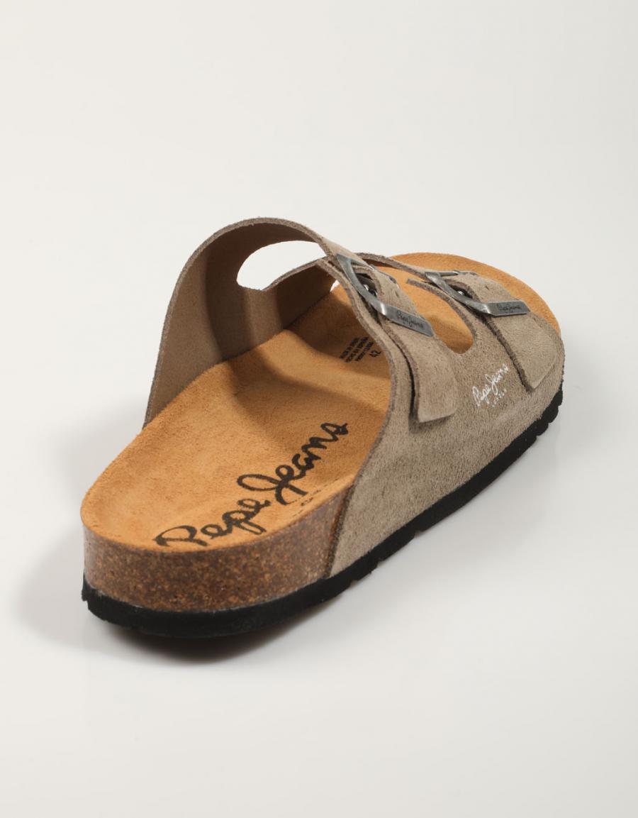 SANDALIAS PEPE JEANS BIO SUEDE M - PMS90112 en color Beige