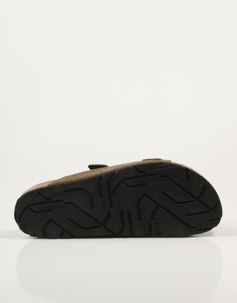 SANDALIAS PEPE JEANS BIO SUEDE M - PMS90112 en color Kaki