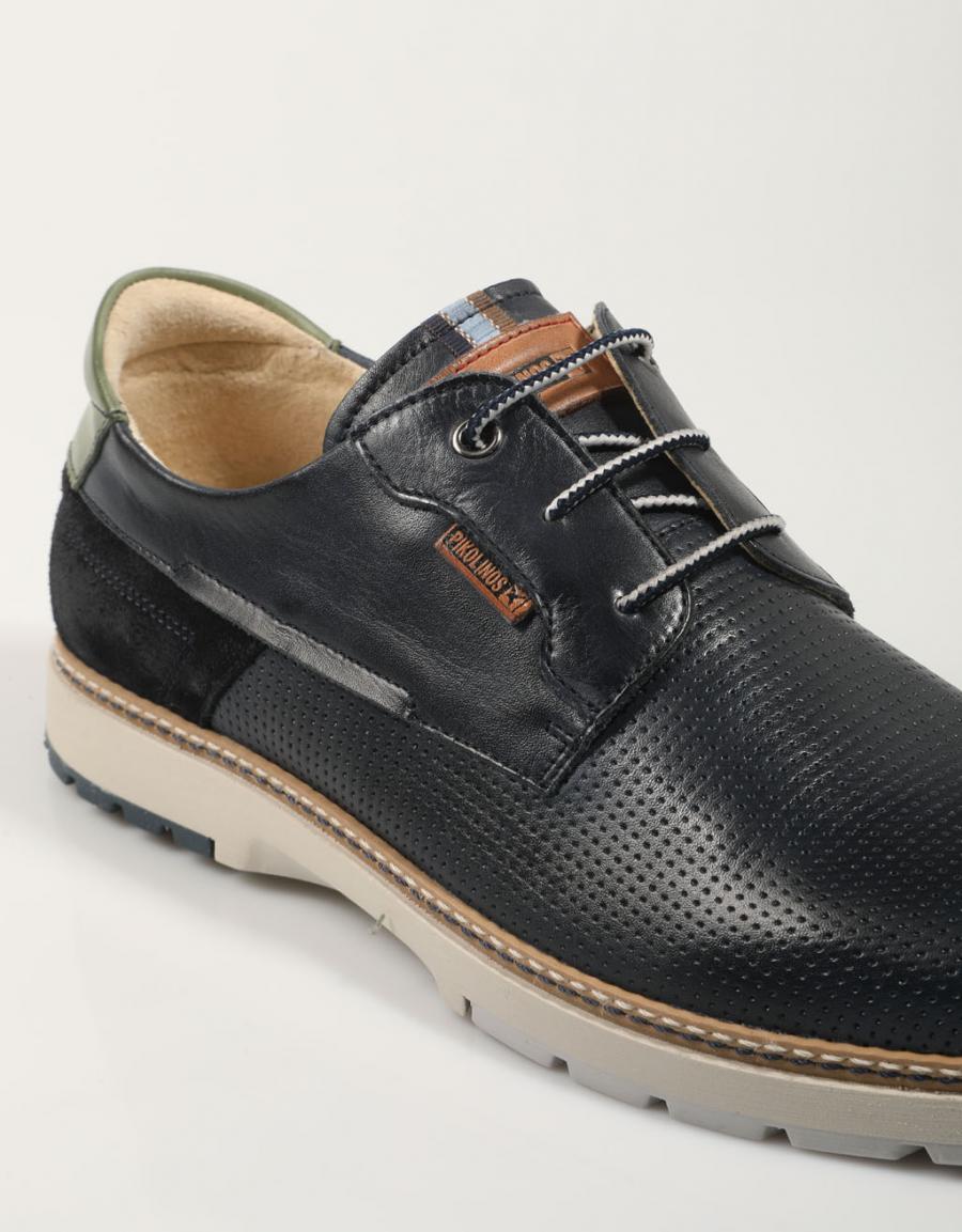 ZAPATOS VESTIR PIKOLINOS OLVERA M8A-4222C1 en color Azul marino