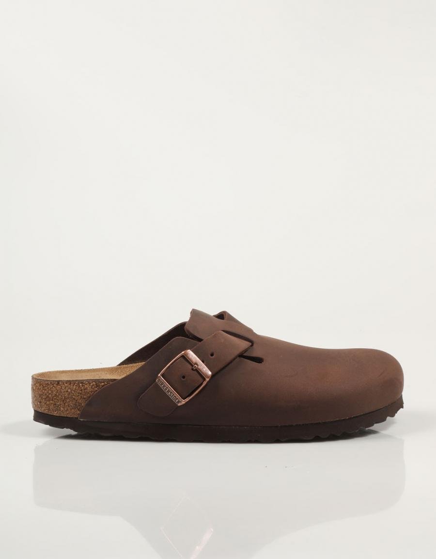 Birkenstock Boston Leoi in colore marrone