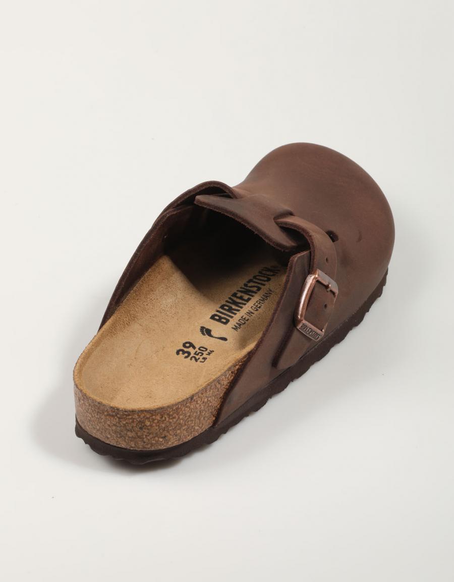 Birkenstock Boston Leoi in colore marrone
