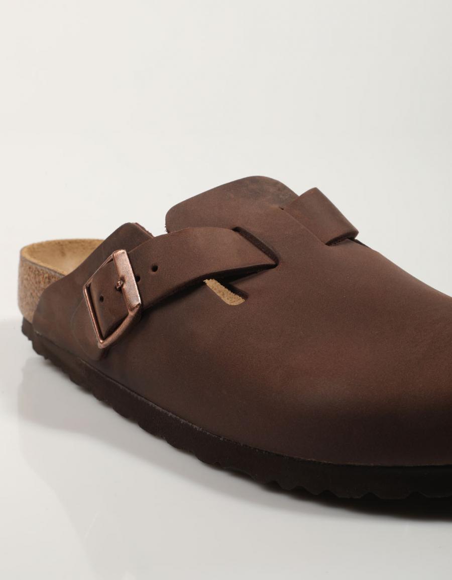 Birkenstock Boston Leoi in colore marrone