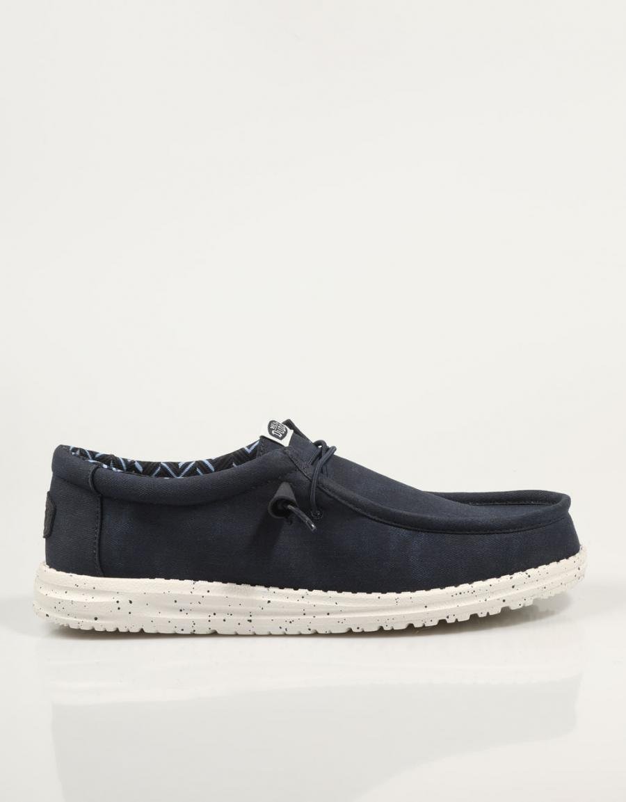 ZAPATOS DUDE WALLY CANVAS en color Azul marino