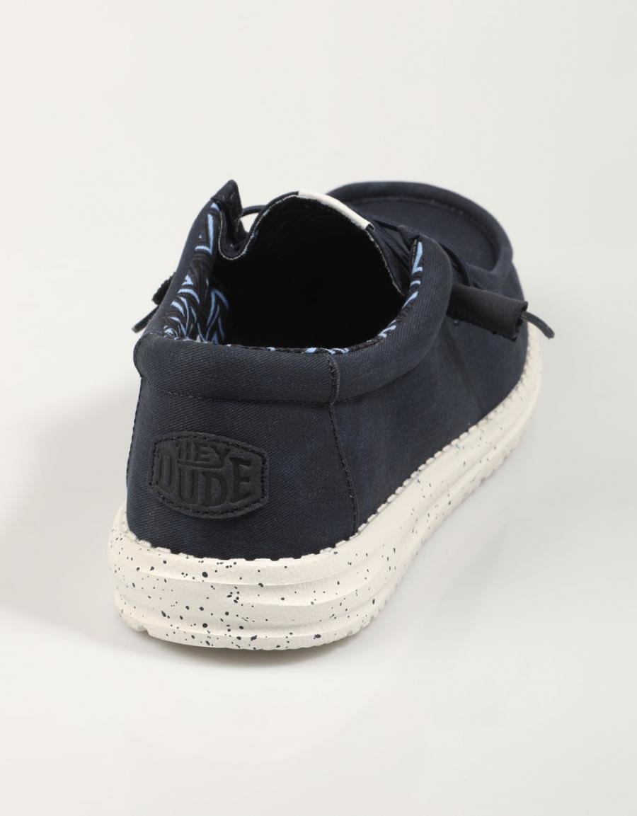 ZAPATOS DUDE WALLY CANVAS en color Azul marino