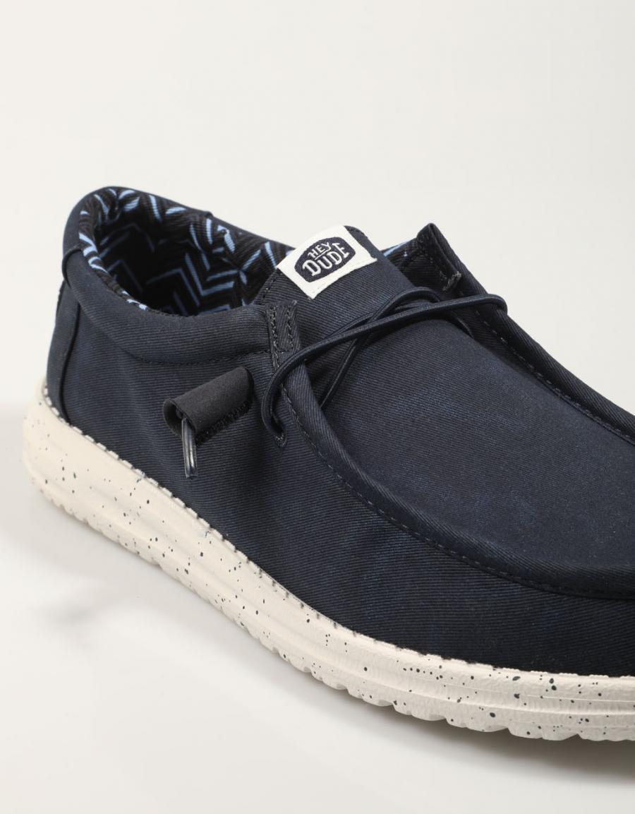 ZAPATOS DUDE WALLY CANVAS en color Azul marino