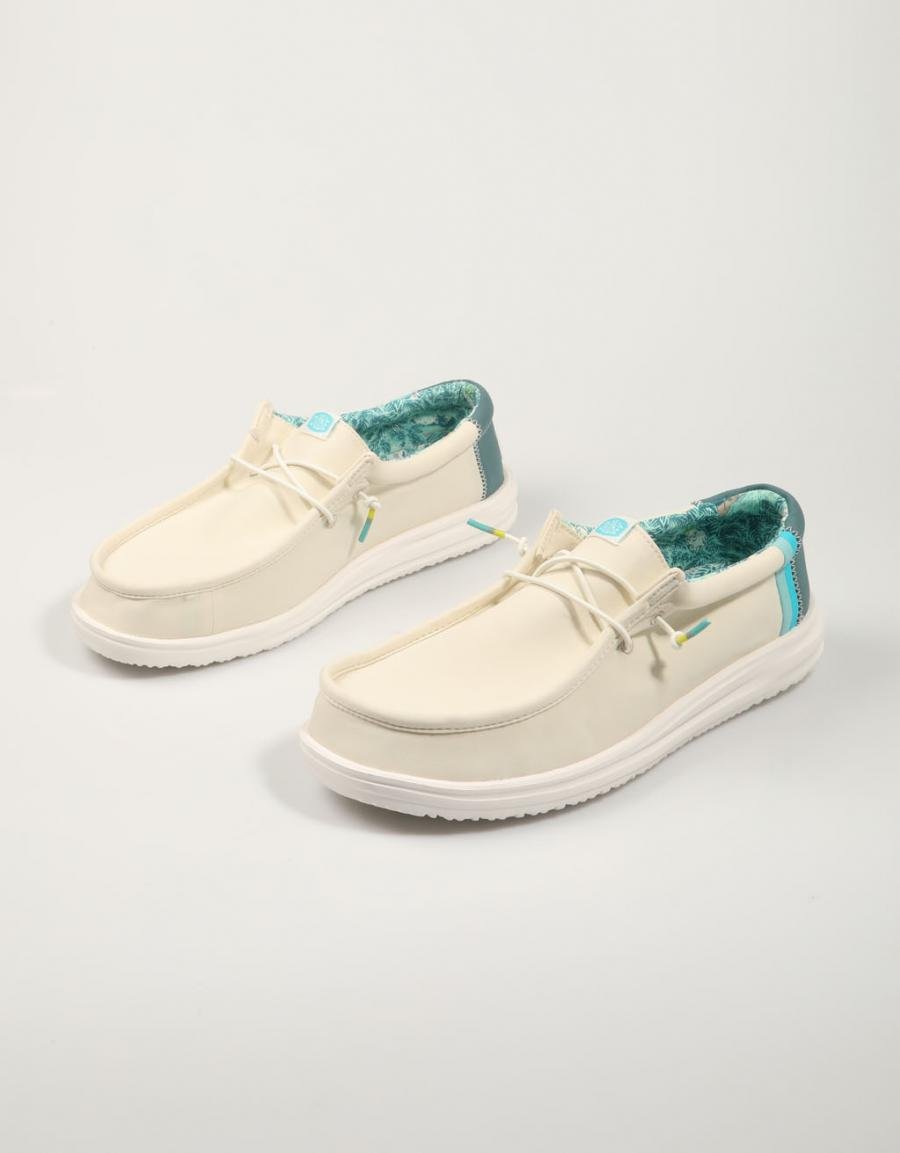 ZAPATOS SPORT DUDE WALLY H2O SURF en color Hielo