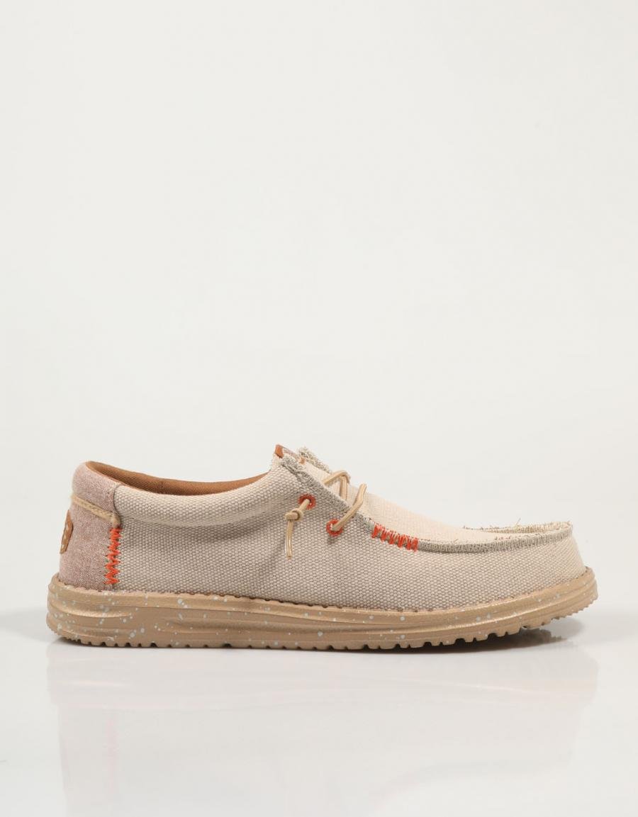 ZAPATOS SPORT DUDE WALLY COASTLINE JUTE en color Beige