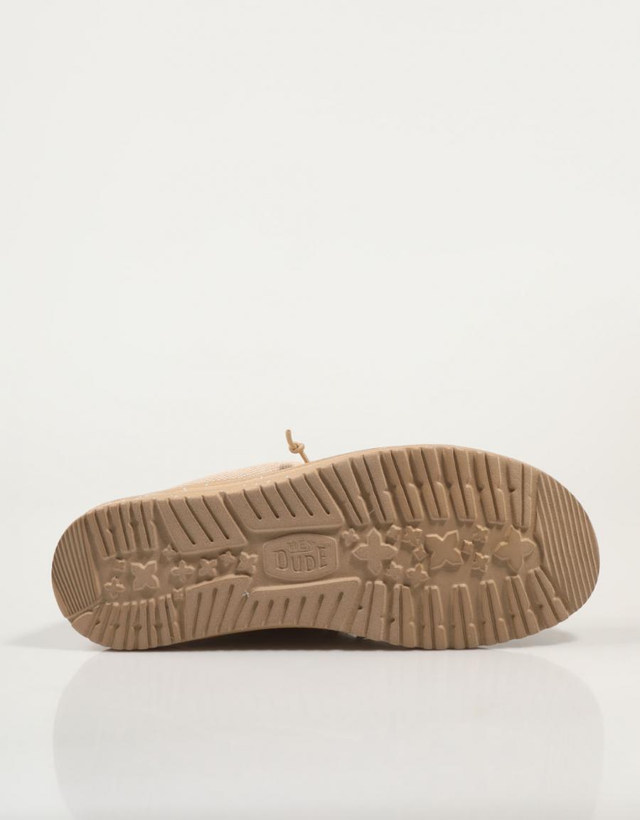 ZAPATOS SPORT DUDE WALLY COASTLINE JUTE en color Beige