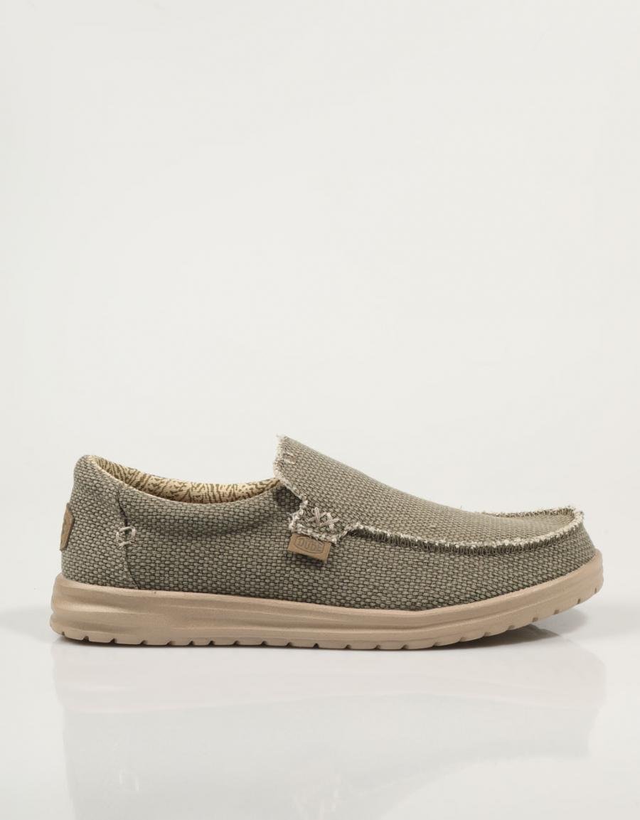 ZAPATOS SPORT DUDE MIKKA BRAIDED en color Kaki