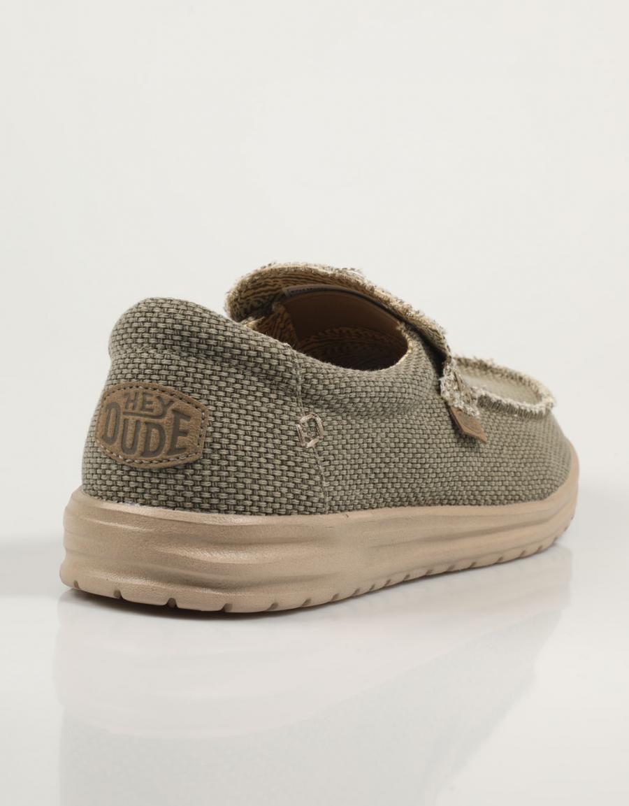 ZAPATOS SPORT DUDE MIKKA BRAIDED en color Kaki