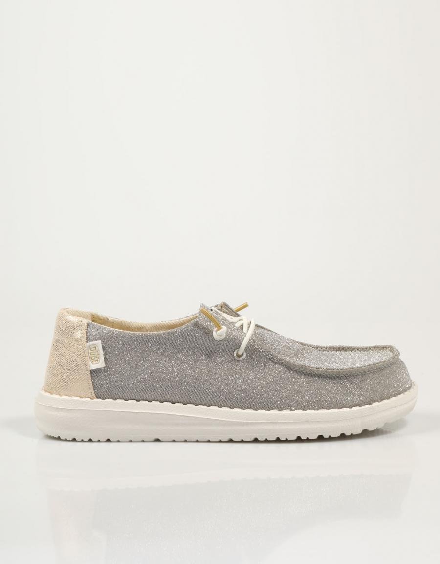 SANDALIAS DUDE WENDY METALLIC SPARKLE en color Rosa