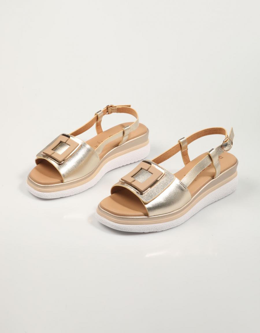 Sandalen la Repo 10410 in Platinfarbe