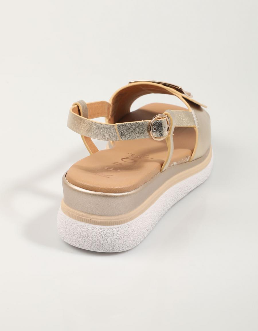 Sandalen la Repo 10410 in Platinfarbe