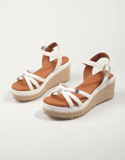 SANDALIAS POPA TAMPA MANCHESTER en color Blanco