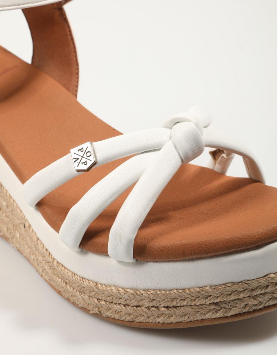 SANDALIAS POPA TAMPA MANCHESTER en color Blanco