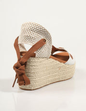 SANDALIAS POPA VALDES SNAKE en color Blanco