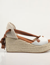 SANDALIAS POPA VALDES SNAKE en color Blanco