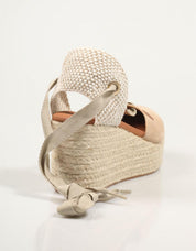 Sandali popa muri serraje in beige