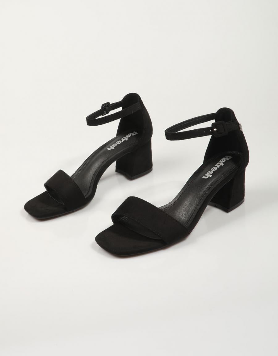 SANDALIAS REFRESH 171830 en color Negro